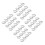 80Pcs Adjustable Silver Iron Spring Clips for Cloth Hangers Sturdy 8