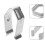 80Pcs Adjustable Silver Iron Spring Clips for Cloth Hangers Sturdy 10