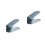 2Pcs Blue Shoe Slots Rack Double Layer Space Saving Slipper Holder 4