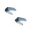 2Pcs Blue Shoe Slots Rack Double Layer Space Saving Slipper Holder 5