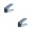 2Pcs Blue Shoe Slots Rack Double Layer Space Saving Slipper Holder 9