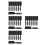 32Pcs Black Beard Trimmer Cleaning Brushes for Men with Long Handle 3