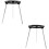 2Pièces Trépied Stand Noir En Fer Durable Pour Expériences De 7