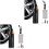 2Pièces Gonfleur Électrique Compact En ABS Pour Noir 3