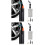 2Pièces Gonfleur Électrique Compact En ABS Pour Noir 5