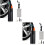2Pièces Gonfleur Électrique Compact En ABS Pour Noir 6