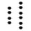 10Pièces Dotting Noir Acier Pour Nail Art Et 4