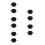 10Pièces Dotting Noir Acier Pour Nail Art Et 8