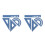 8Pcs Blue Metal Geometry Ruler Set for School Engineering Drafting 4