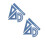 8Pcs Blue Metal Geometry Ruler Set for School Engineering Drafting 7