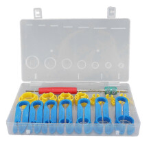 (As show, One size) 16PCS Car AC Fuel Line Disconnect Removal Tool Set with Storage Box for Air Conditioning Pipes Heater Hose