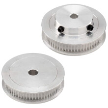 6 Kit GT2 Synchronous Wheel 20&60 tänder 5 mm borrning, aluminium kuggremskiva med 6 st Längd 200 mm bredd 6 mm rem (borrning 5 mm)