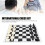 Folding Chess Set 3 Games Portable 11