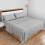 (3X Double, Grey) Luxor Flat Bed Sheet | 100% Egyptian Cotton Soft Flat Sheets in all Sizes UK | 3 Pack Value Bundle 6
