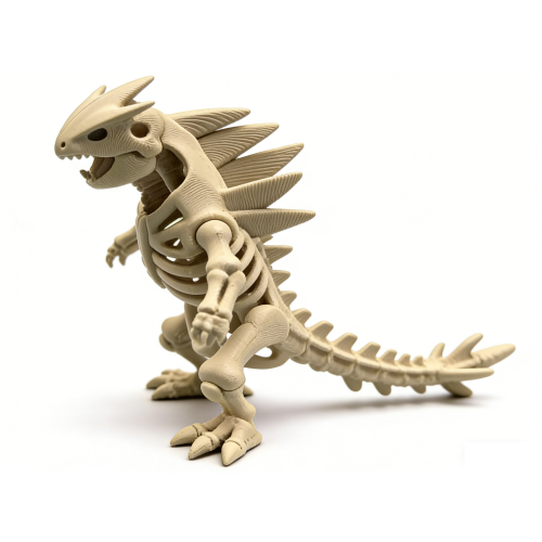 4 PCS 3D printed longtail hammerosaur skeleton model toy 1