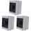 3Pcs Weatherproof Grey ABS Plastic Distribution Junction Box Durable 4