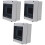 3Pcs Weatherproof Grey ABS Plastic Distribution Junction Box Durable 5