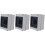 3Pcs Weatherproof Grey ABS Plastic Distribution Junction Box Durable 6