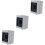 3Pcs Weatherproof Grey ABS Plastic Distribution Junction Box Durable 7