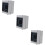 3Pcs Weatherproof Grey ABS Plastic Distribution Junction Box Durable 10
