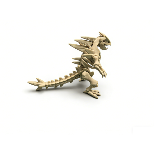 4 PCS 3D printed longtail hammerosaur skeleton model toy 2