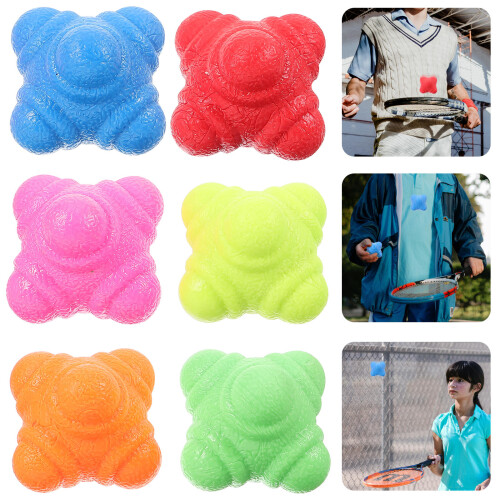 12Pcs Durable Tpr Reaction Training Balls in Bright Assorted Colors 2