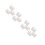 6Pcs White Plastic Baskets with Handles Small Storage Bins for Kitchen 4
