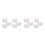 6Pcs White Plastic Baskets with Handles Small Storage Bins for Kitchen 8