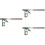 3Pcs Precision Stainless Steel Combination Square Woodworking Ruler 7