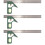 3Pcs Precision Stainless Steel Combination Square Woodworking Ruler 9