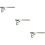 3Pcs Precision Stainless Steel Combination Square Woodworking Ruler 10