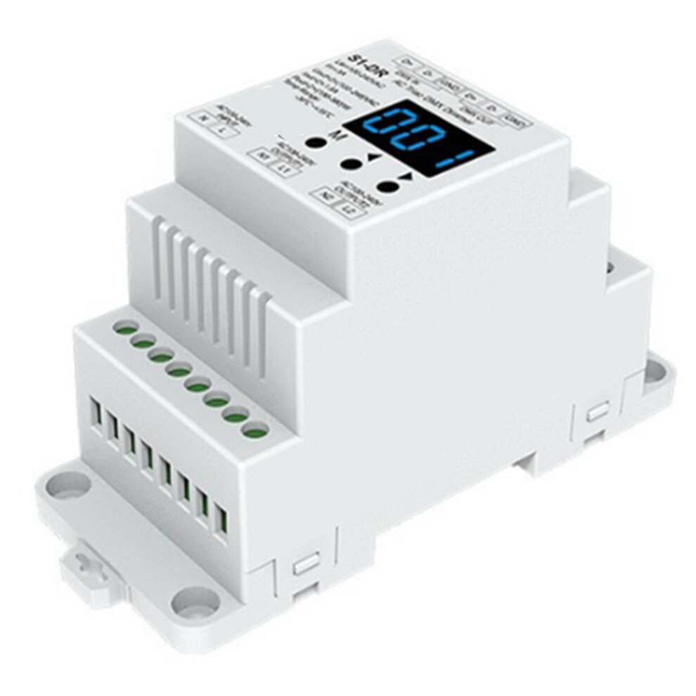 For Led Dmx To Triac Dimmer 2Chx1.5a Ac Phase-Cut For Dmx Dimmer Din Rail 2Ch Output Dmx512 Led Dimmer Controller 4713519380681