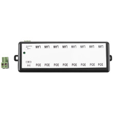 1pcs Poe Splitter Injector Passive Power Wall Mount Adapter & 1pcs 8 Poe Injector Poe Splitter
