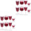 16Pcs Tiny House Mini Wine Glasses PVC Assorted Color Decor 4