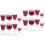 16Pcs Tiny House Mini Wine Glasses PVC Assorted Color Decor 5