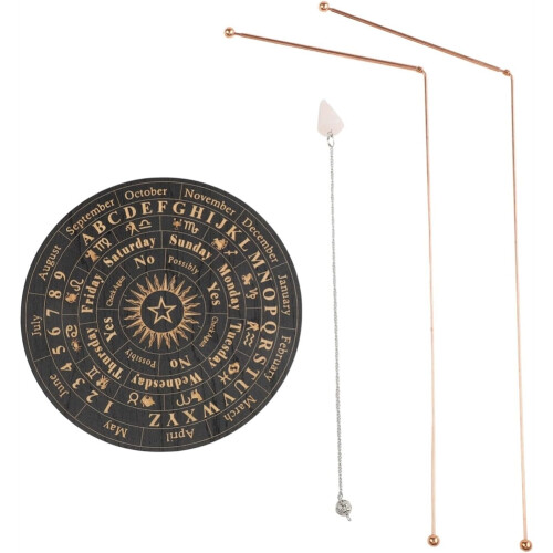 2PCS Pure Copper Dowsing Rods Kit,Divining Rods for Water Divining Witching,  Healing, Paranormal