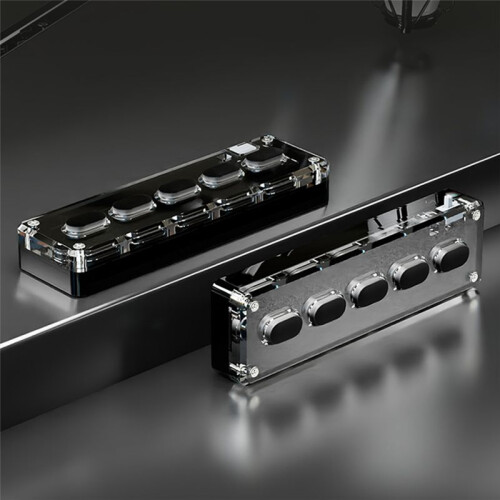 5 Keys Custom Keypad Macro Programmable  Keyboard Copy Paste Rgb Button Gaming Mechanical Keyboard Black 2