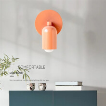Colorful Nordic Wall Mounted Lamps for Bedroom Hallway Hotel Decoration Sconce Light Background Modern Led Lighting E27