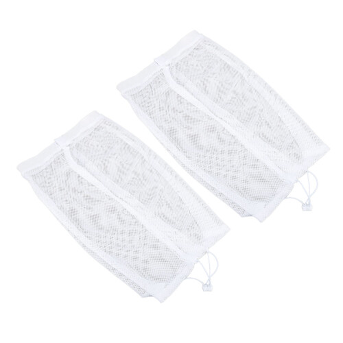 2 Pezzi Cappelli in Rete di Cotone, Riutilizzabili e Regolabili, 42x25cm