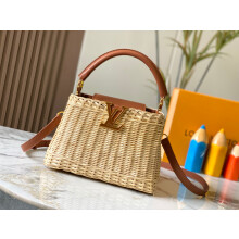 Louis Vuitton Capucines BB Wicker Calfskin Bag M11617 27cm
