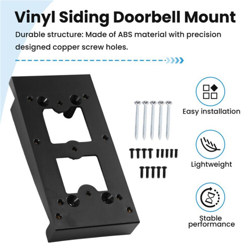 Support de sonnette en vinyle pour sonnette vidéo  2, 3Plus, 4, Battery Pro/ et 1re génération - 1 pack