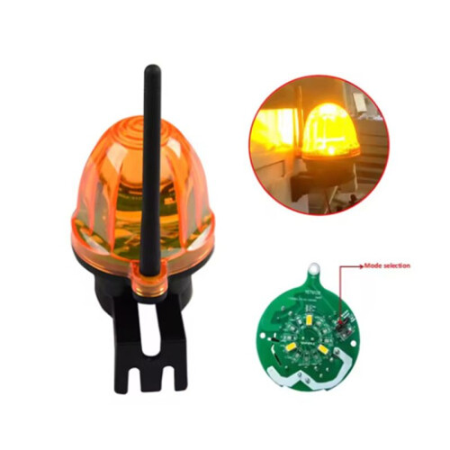 Universal RF-Remote Control LED Warning Light System for Garage/Gate Openers,AC  12-220V Wide Voltage 2
