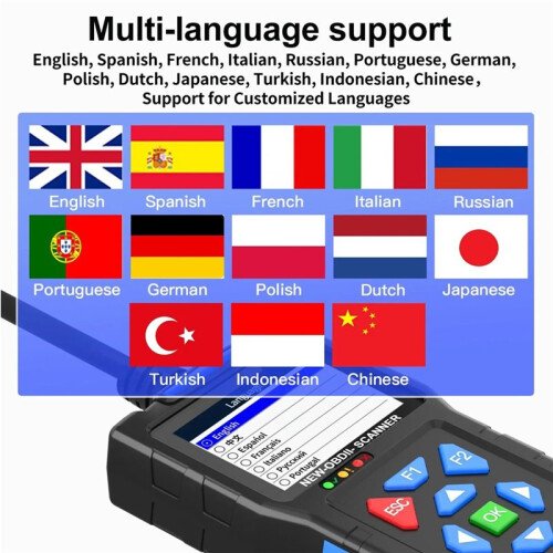 T300 OBD2 Scanner Superior Diagnostic Tool Check Engine Code Reader with Reset Mode 6 Mode 8 Readiness for All Cars 1