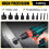 Diamond Core Drill Bit Set, 10 PCS Brazed Hole Saw for Tile, Granite, Marble, and More 4