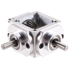 Gearbox 90 Degree Right Angle Bevel Gear-Box with Mounting Hole 1:1 Shaft 1 Module 20 Teeth Bevel Gear B