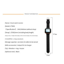 Système D'Appel Sans Fil avec Bouton 2 Montres, Téléavertisseur, 15 Boutons D'Appel pour Table de Restaurant, Émetteur (États-Unis)