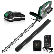Gracious Gardens 20V Cordless Hedge Trimmer | Electric Cutter Comes with 1 Battery & Charger