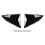 Rear Car Window Shutter Cover for  Model Y Juniper Louver Side Vent Trim Triangle Accessorie Bright Black 5