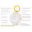 White Noise Machine with 11 White Noise Adjustable, Night Light,  Speaker,Timing Function Orange 2