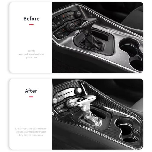 Shift Panel Frame Shift Lever Panel Cover Decoration Transmission Gear Selector Cover for  Challenger 2015-2024 2